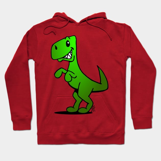 T-Rex dinosaur Hoodie by Cardvibes